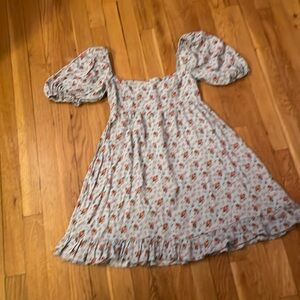 Reformation Puff Sleeve Floral Sundress